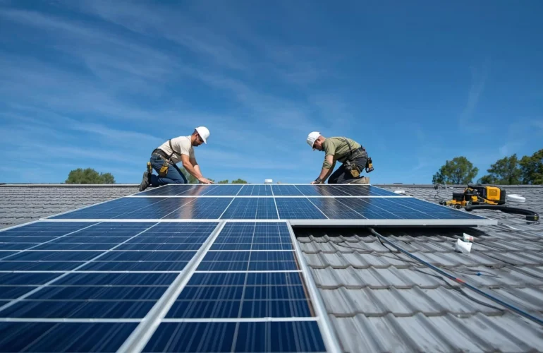 solar panel installation