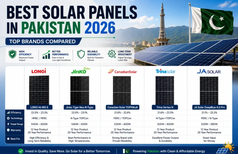 Best Solar Panels in Pakistan 2026